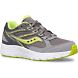 Kids' Saucony Cohesion 14 Lace Sneakers Grey / Yellow | Singapore 844SGLO